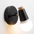 Hot selling Nordic design black color wall light indoor decorative glass wall lamp